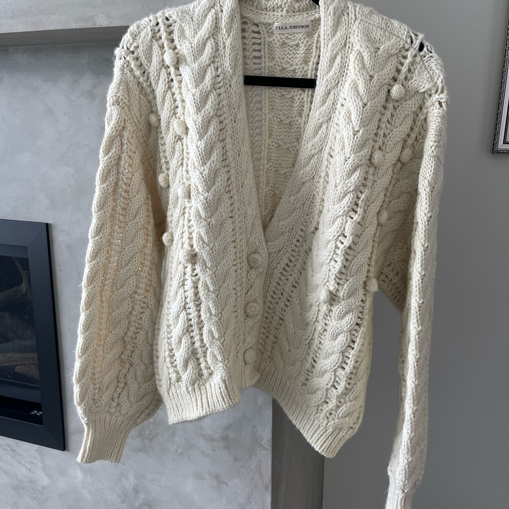 Ulla Johnson Lilo Cream Cardigan